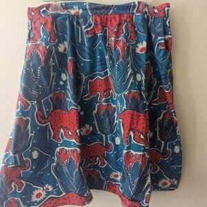 Blue Platypus Jaguars of the Jungle Midi Skirt